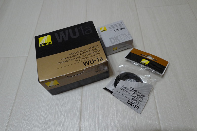 Nikon WU 1aワイヤレスモバイルアダプター DK 17Mマグニファイングアイピース DK 19接眼目当