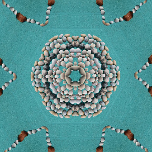 Kaleidoscoop schelpenmandala