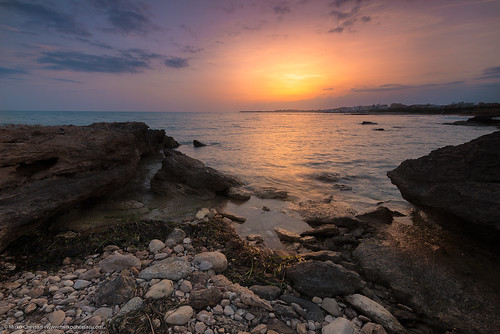 marinadiragusa sicilia italy it sunset seascape rocks cliff sicily