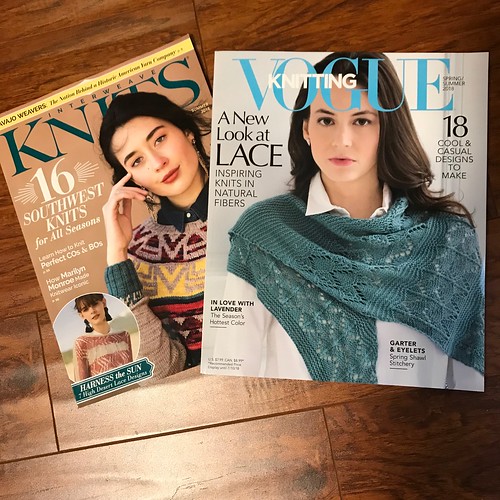 New Vogue Knitting and new Interweave Knits have arrived