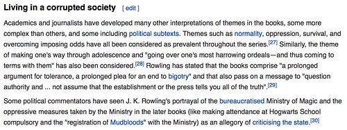 J K Rowling on Wikipedia