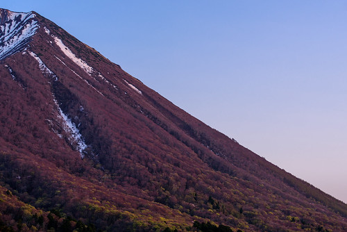大山町 鳥取県 japan 大山 山 mountain 夕景 sunset 雪 snow