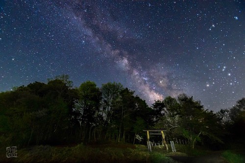 「舞い降りる」2017  阿智村の星空 星景写真コンテスト 大賞