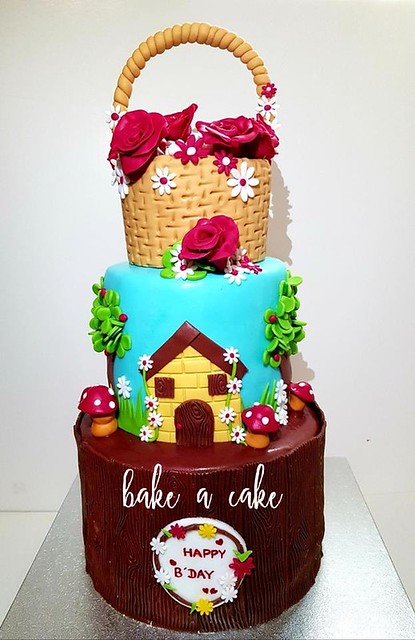 Red Riding Hood Themed Cake by Bake A Cake