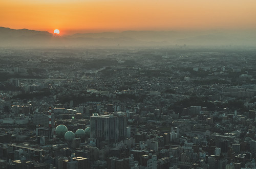 sunset dusk city yokohama landmark tower 日没 横浜