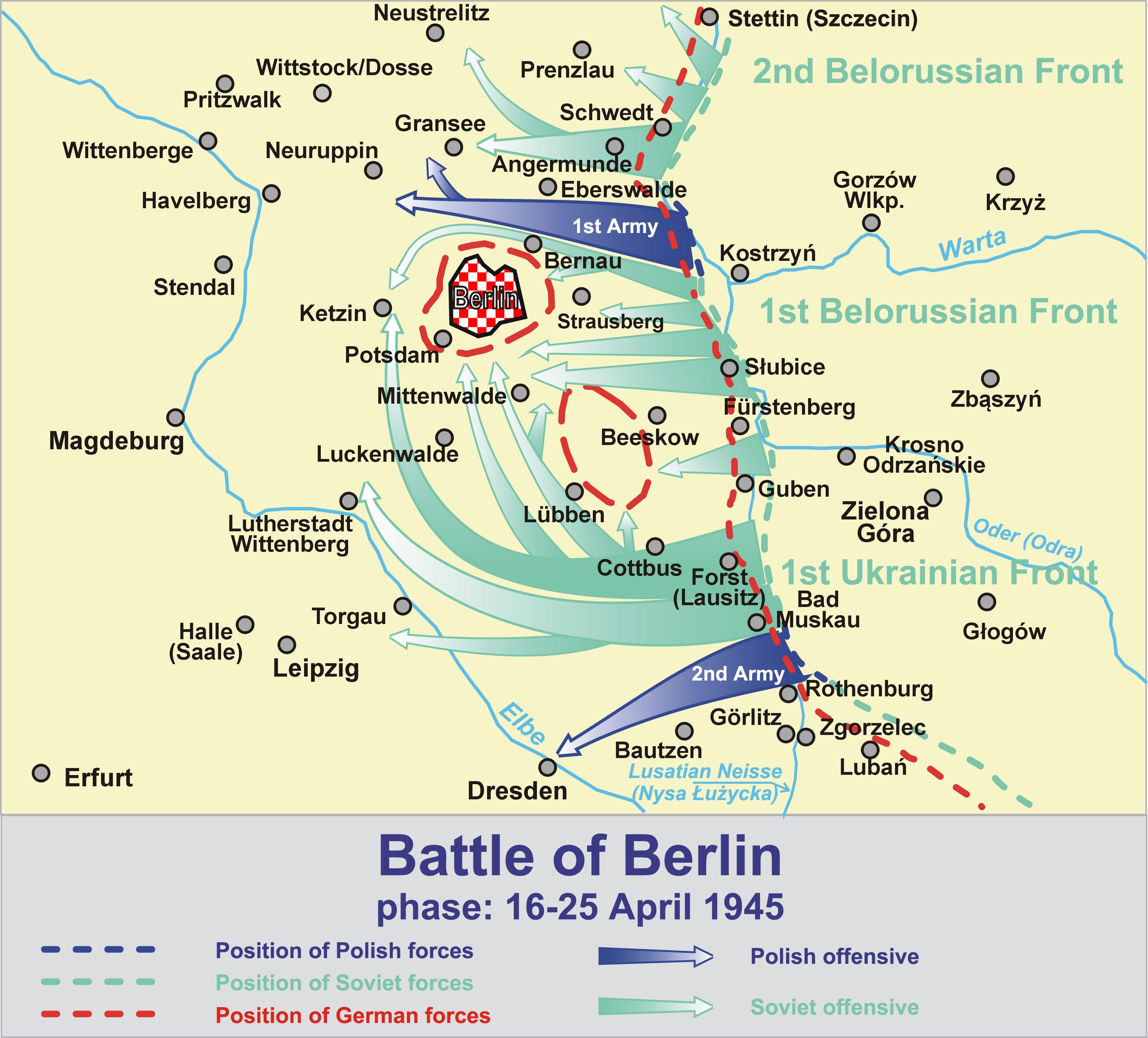 The Battle of Berlin, April 1945.