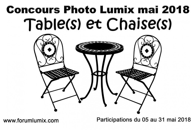 Concours photo Mai 2018 - Table(s) & Chaise(s) 41856314162_eaf8464490_z