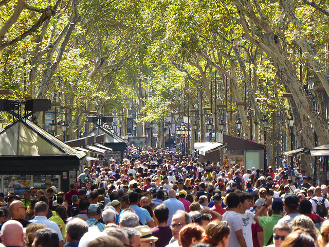 The severe overcrowding that has occurred along tourism hotspots such as La Rambla in Barcelona has put a strain on the Catalonian tourism infrastructure