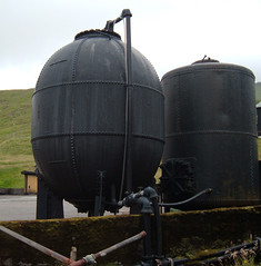 Two black tanks