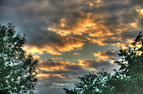 sunset sky orange ontario canada color colour clouds canon300d hdr selkirkprovincialpark sigma18200dc