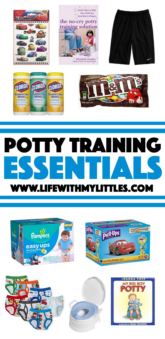 Not sure what to buy for potty training? Here's a great list of potty training essentials that will make learning to use the potty a lot easier!