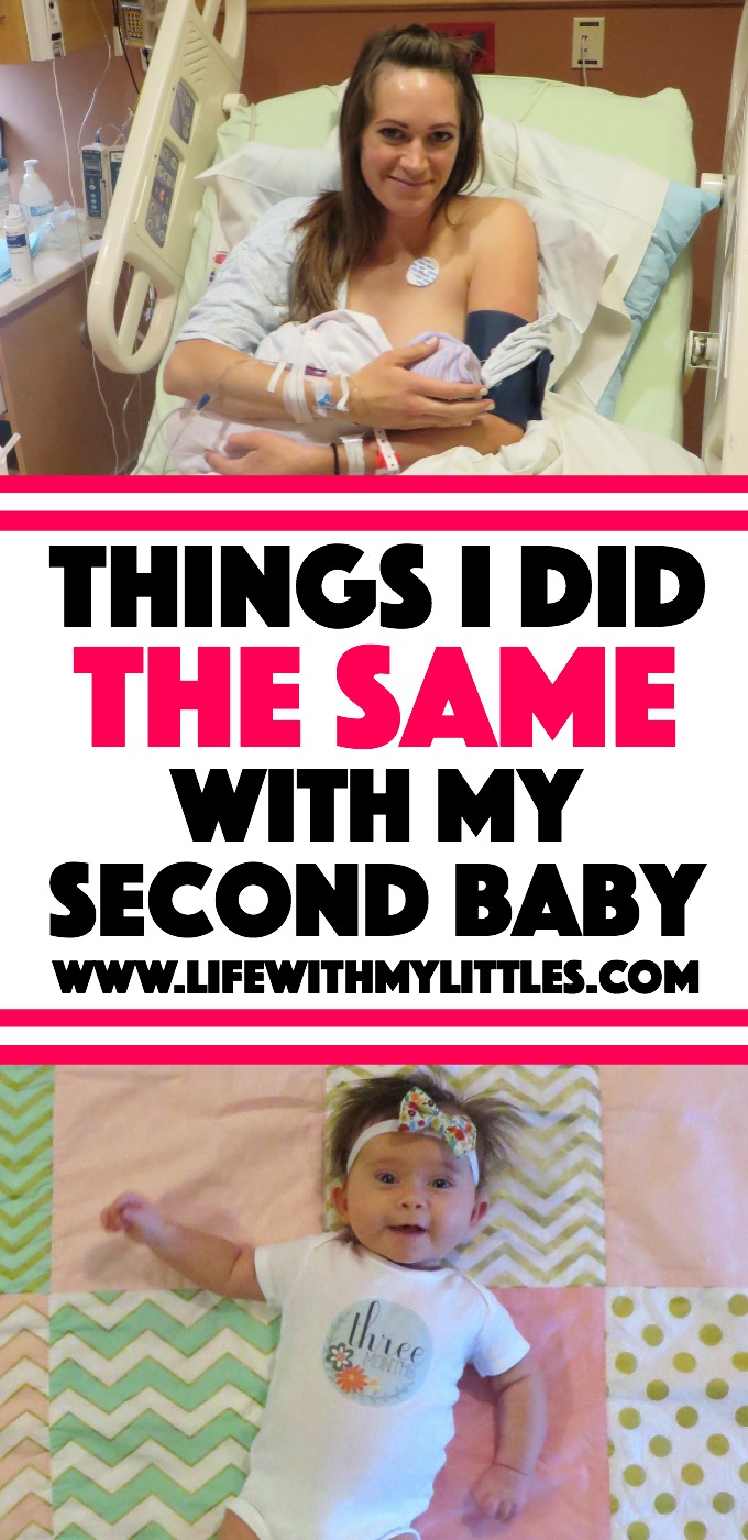 If you're preparing for your second baby, this is a great post to read! Here are a bunch of things I did the same with my second baby and why!
