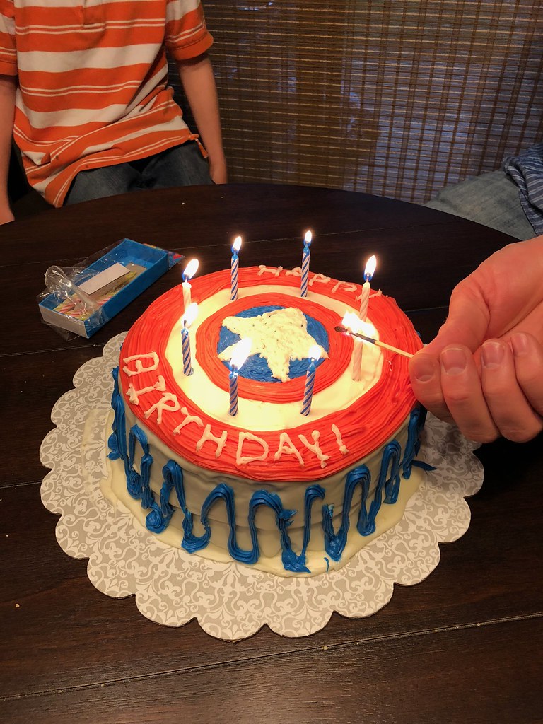 captain America birthday cake