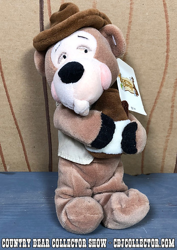 1990s Disneyland Critter Country Ted Mini Bean Bag - Country Bear Collector Show #154