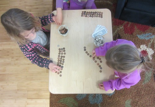 counting pennies