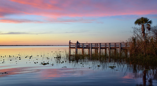 lake washington melbourne florida sunset sunrise dock pier nikon space coast brevard county sky skies cielos cielo nubes clouds park