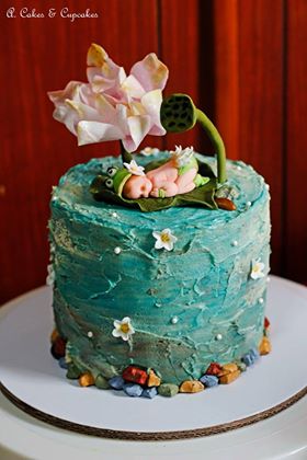 Frog Princess Baby Shower Cake by Alfred Fernandez Nimo