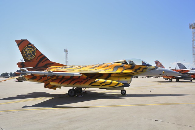 F-16 MLU 31 del 31 “Tigers” Fighter Bomber Squadron de la Belgian Air Component.