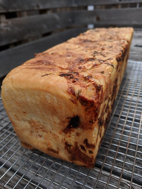 Bacon Kimchi Cheese Pullman Loaf