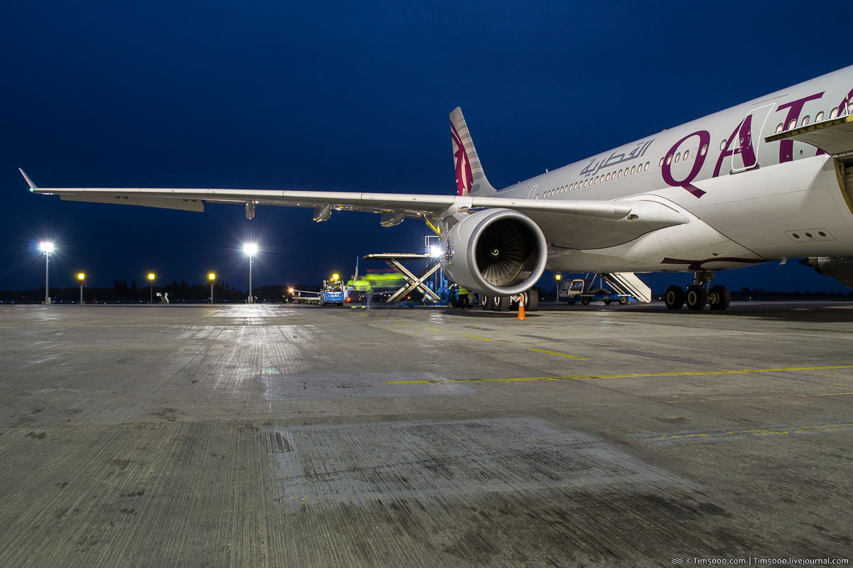 Qatar A330 A7-ACJ в Борисполе