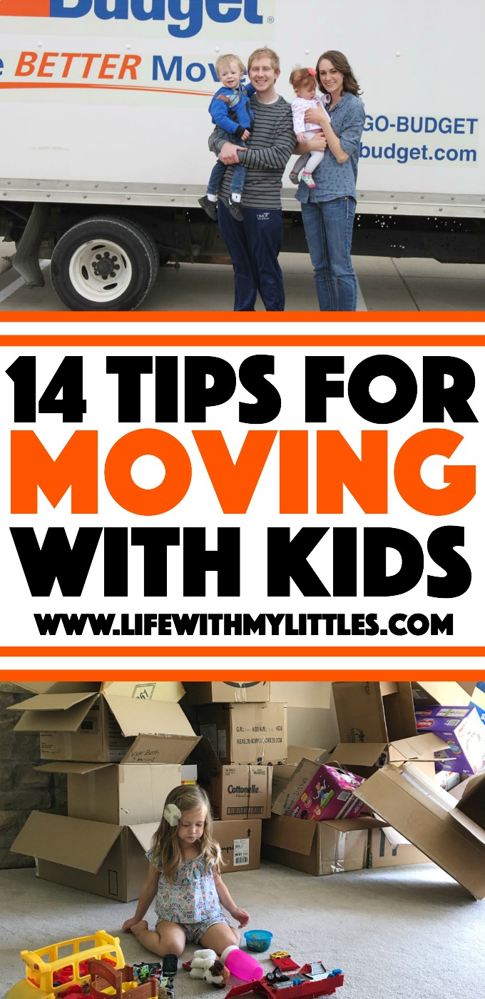 When you have small kids, it can be stressful to move! Here are 14 helpful moving tips to make packing and moving your family easy!