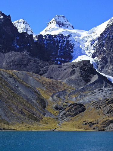 andes bolivia cordillerareal nevadocondoriri glaciar