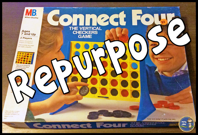 repurposing old games, connect four, 4 in a row, decimals
