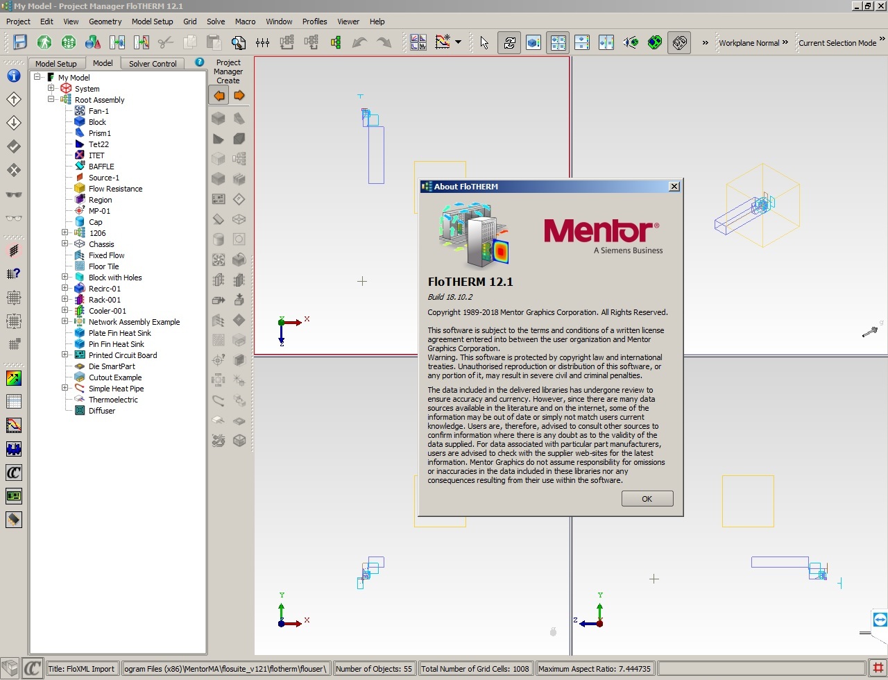 Working with Mentor Graphics FloTHERM Suite 12.1 full license forever