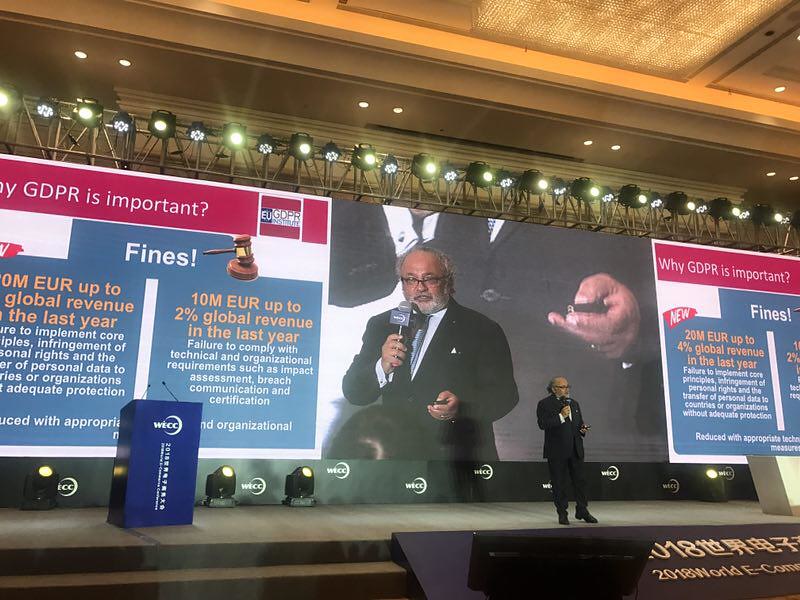 Addressing e-commerce delegates in China April 2018