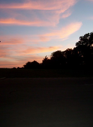 pink blue sunset starkville summer06
