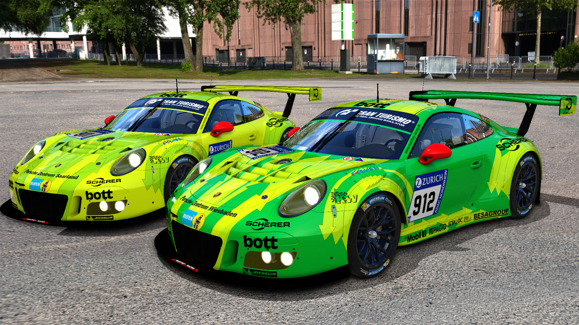 Skins Porsche 911 GT3 R Manthey Racing Nurburgring 24h