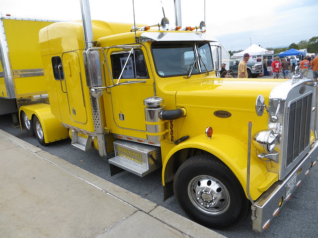 Yellow Semi Truck