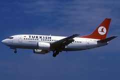 Turkish B737-5Y0 TC-JDU BCN 25/07/2000