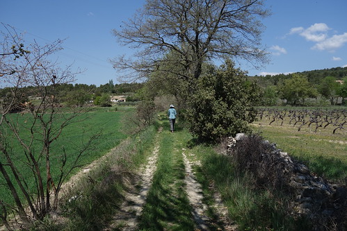 Walking to Lioux, France