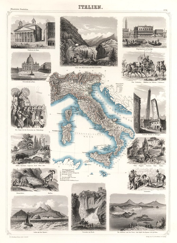 F.A. Brockhaus - Italien (1863)