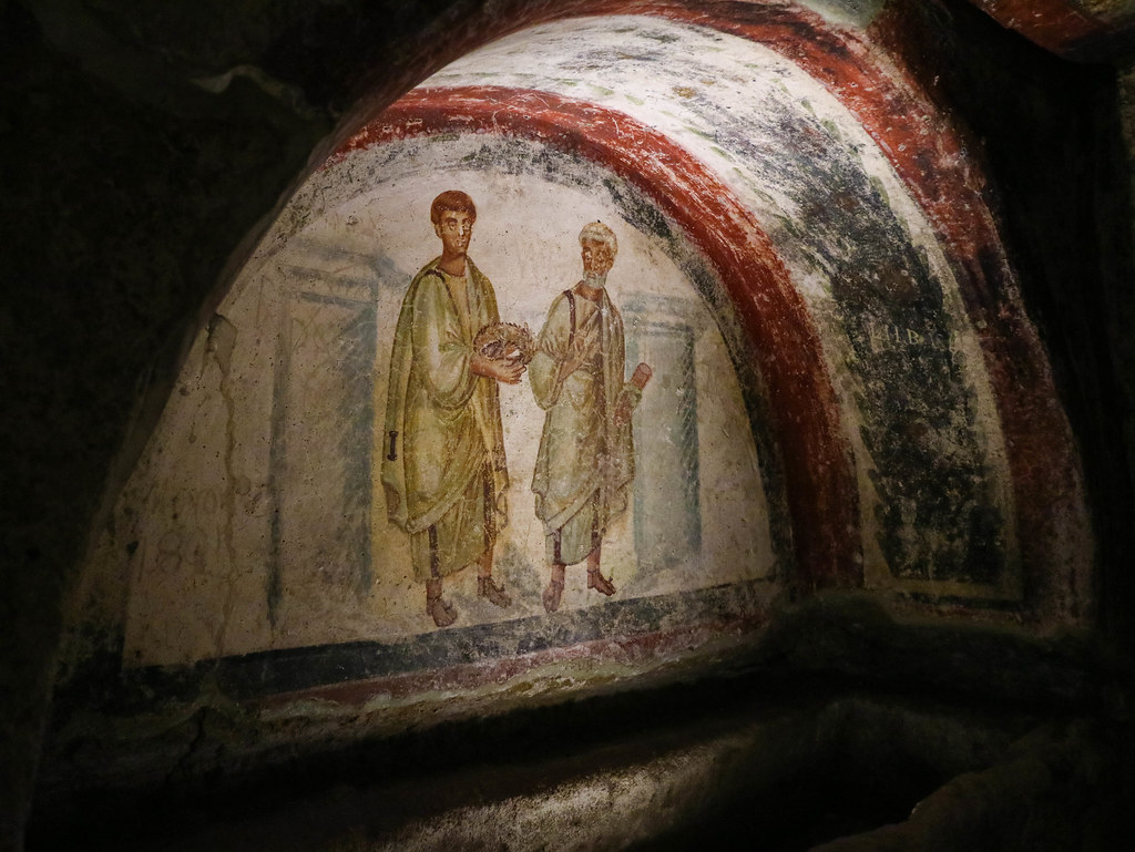 Frescos en las Catacumbas de San Gennaro