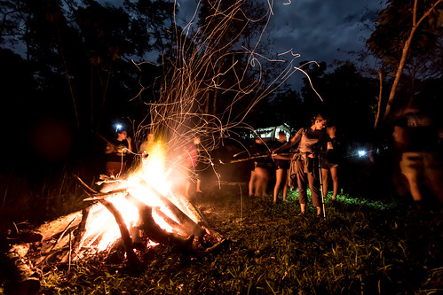 fire bonfire sparks trails night pyro pyrotechnics camping toasting marshmallows heat
