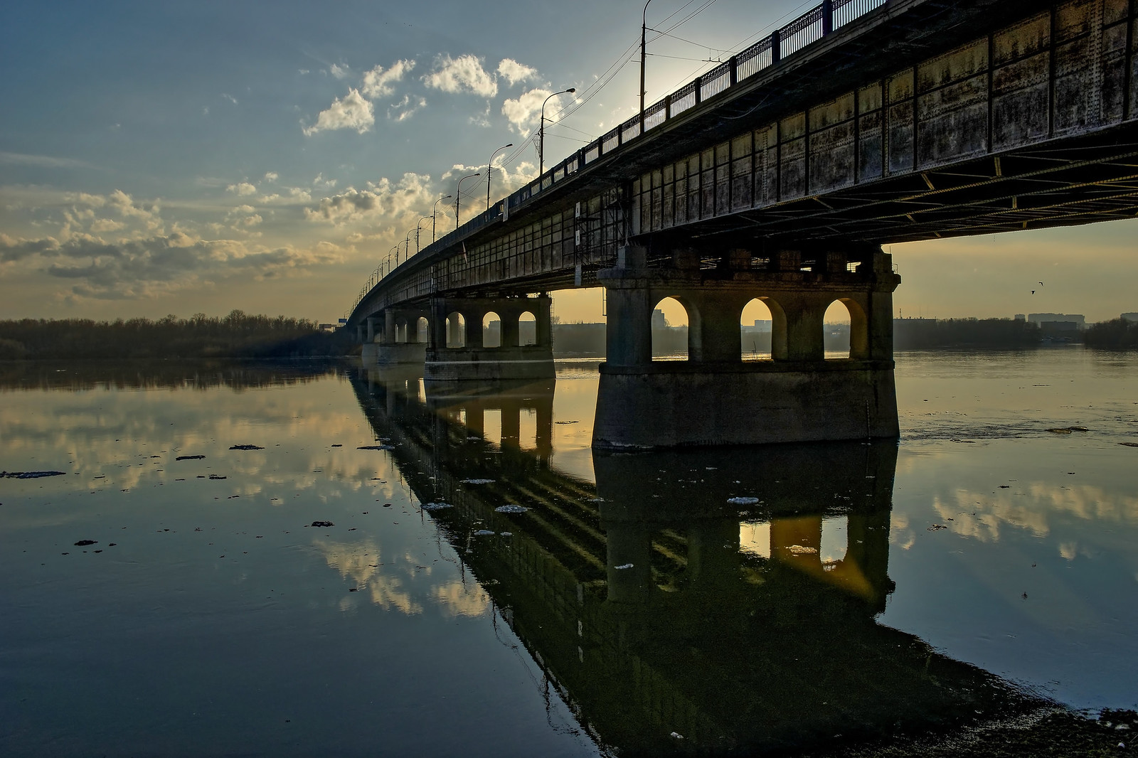 Река Иртыш Омск мост