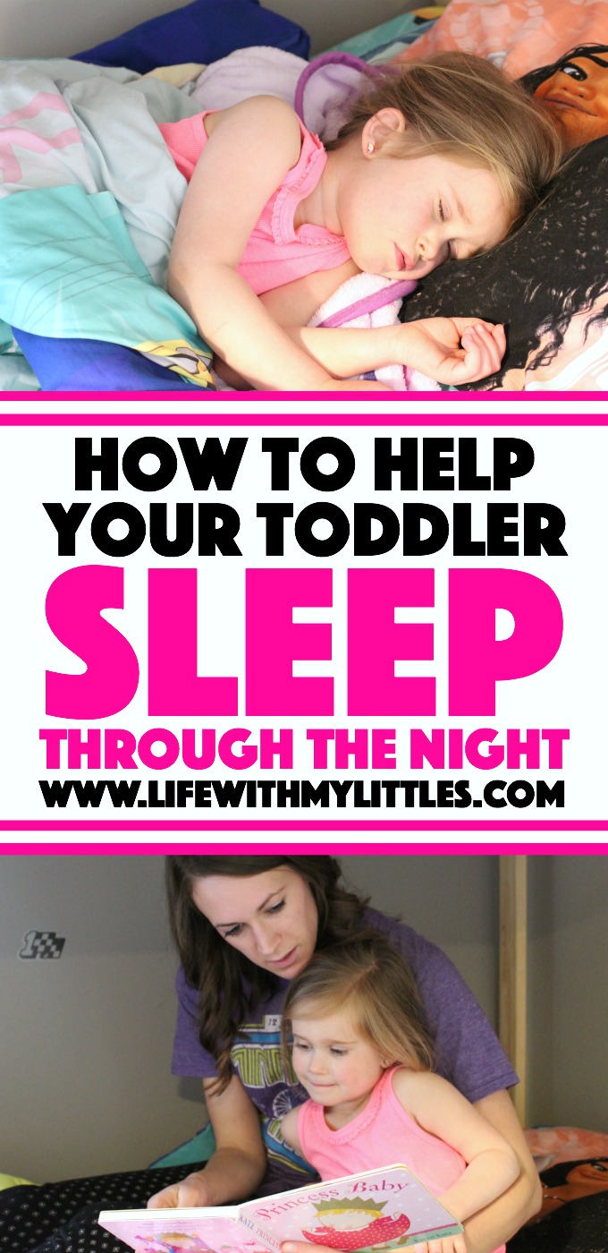 Tips for helping your toddler sleep through the night! A must-read for parents of toddlers!
