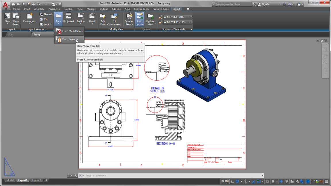 Design with Autodesk AutoCAD Mechanical 2019 x64 full license