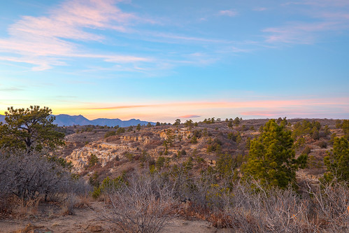 photosbymch landscape sunset desert palmerpark coloradosprings colorado usa canon 5dmkiv 2017 hdr composite trees brush rocks outdoors