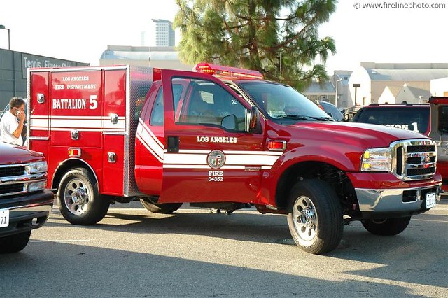 Experimental LAFD Command Vehicle Deployed at Wildfire