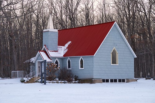 anglicanchurch architecture autumn building canada church circa1882 clapboard cold fall2016 firstsnowfall forest fujixt1 highway548 holytrinitychurch jocelyntownship landscape ontario redroof rural snow stjosephisland stepple sunset viveza woodframe xf55200mm