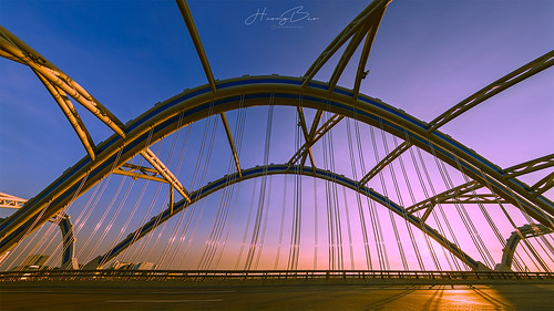 cầuđôngtrù sunbeam sunset samyang14mmf28 hdr panorama photography colorful bridge outdoor