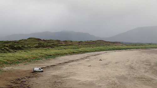 A broad swath of sand at Inch Beach in Ireland