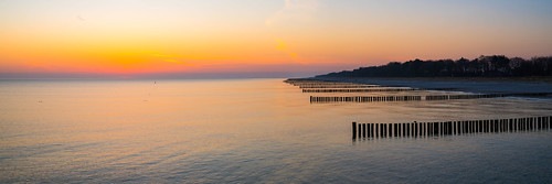 landscape panorama sunrise zingst mecklenburgvorpommern baltic sea coast