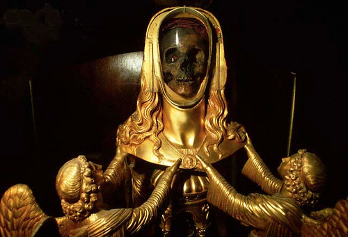 Sainte-Maximin-la Sainte-Baume Mary Magdalene Skull Reliquary. From Author Shares Travel and Historical Research for Her New Novel, Discovery