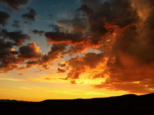 sky moody clouds arizona sunset