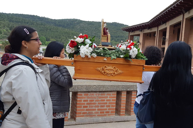 Con la Virgen de Coromoto en Torreciudad 2018