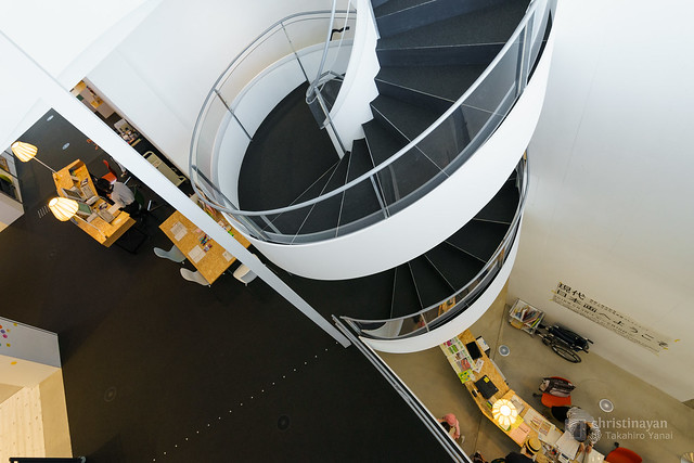 Spiral staircase of Art Museum & Library, Ota (太田市美術館・図書館)